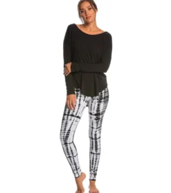 Hard Tail Flat Waist Cotton Ankle Yoga Leggings