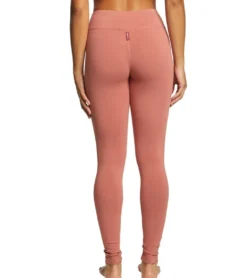 Hard Tail Flat Waist Cotton Ankle Yoga Leggings