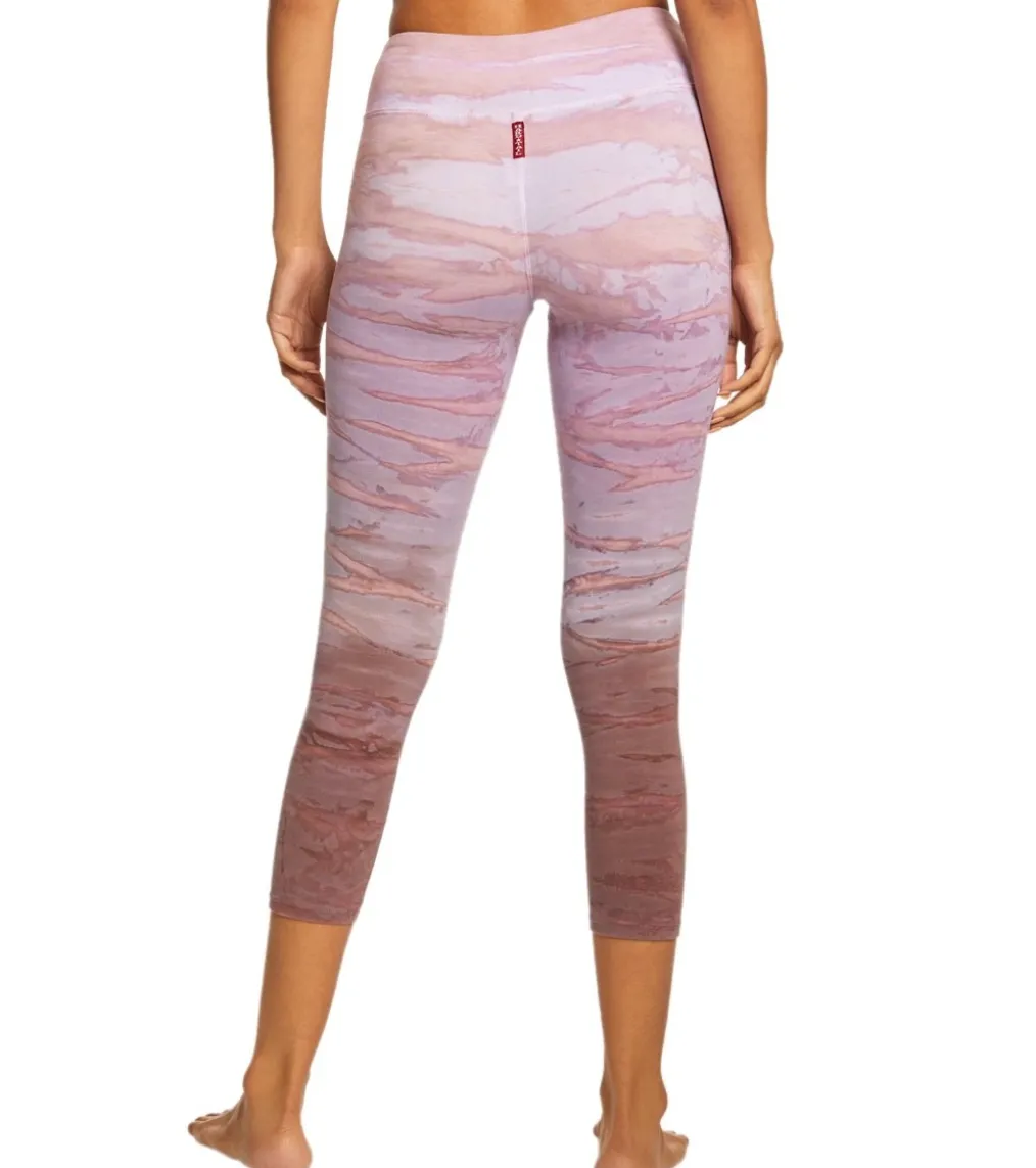 Hard Tail Flat Waisted Cotton Yoga Capris