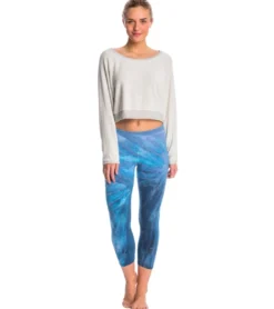 Hard Tail Flat Waisted Cotton Yoga Capris