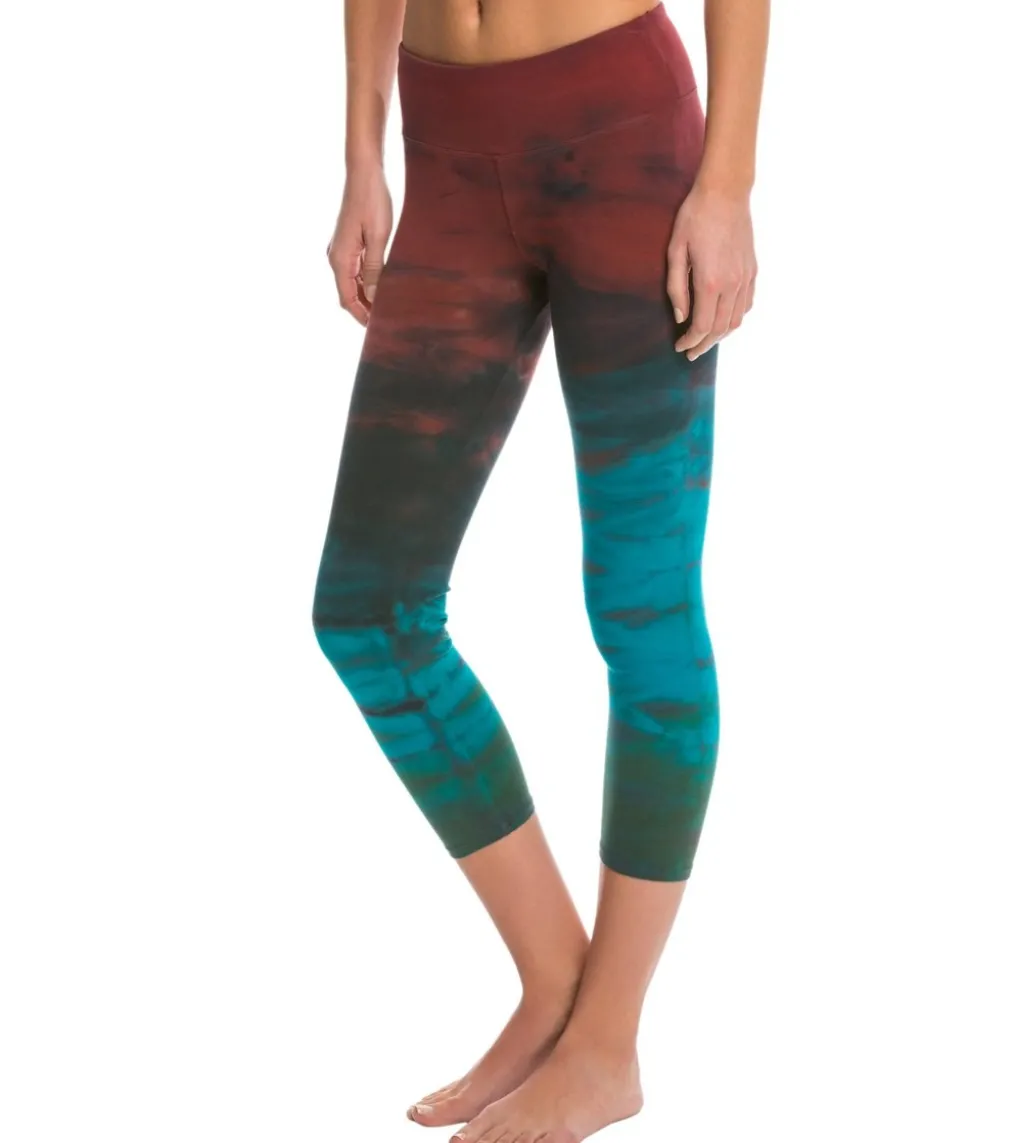 Hard Tail Flat Waisted Cotton Yoga Capris