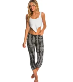 Hard Tail Flat Waisted Cotton Yoga Capris