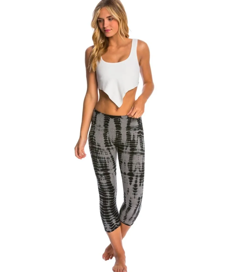 Hard Tail Flat Waisted Cotton Yoga Capris