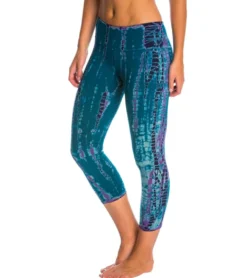 Hard Tail Flat Waisted Cotton Yoga Capris