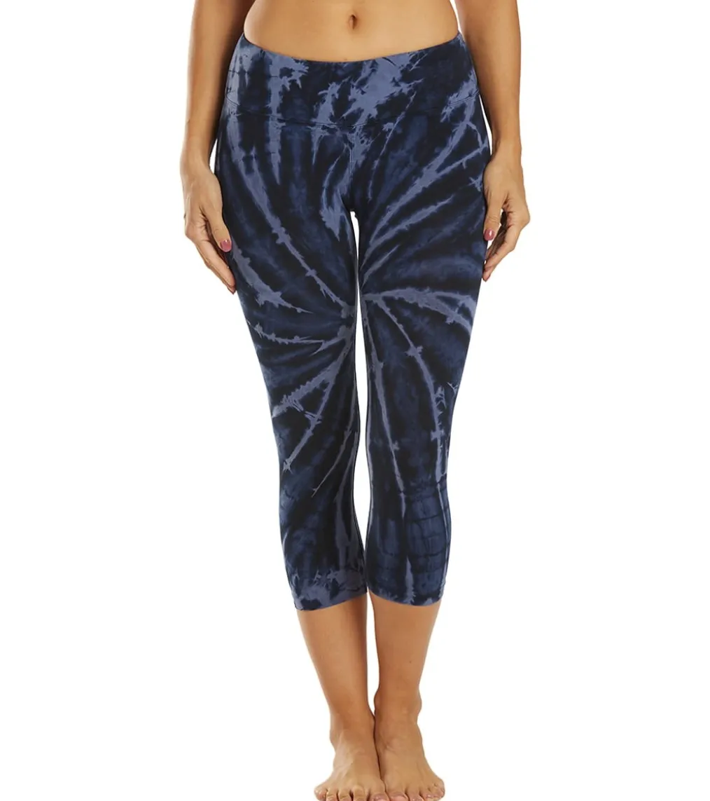 Hard Tail Flat Waisted Cotton Yoga Capris