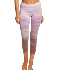 Hard Tail Flat Waisted Cotton Yoga Capris