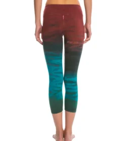 Hard Tail Flat Waisted Cotton Yoga Capris