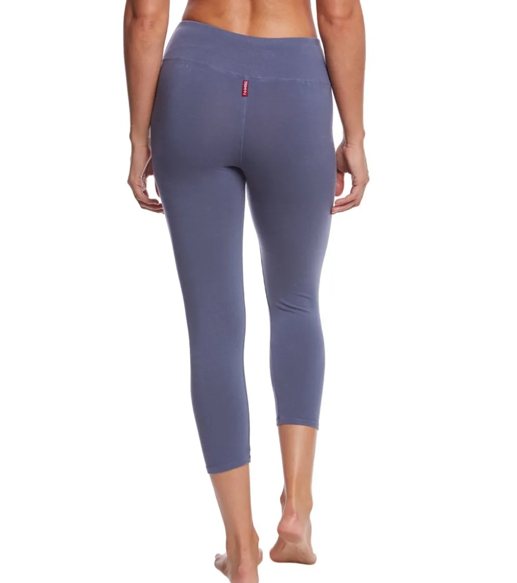 Hard Tail Flat Waisted Cotton Yoga Capris
