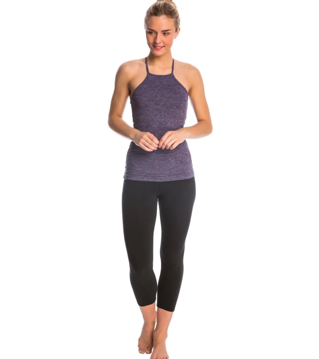 Hard Tail Flat Waisted Cotton Yoga Capris