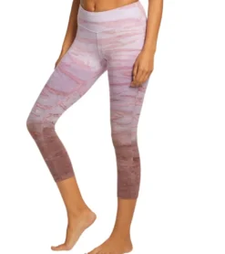 Hard Tail Flat Waisted Cotton Yoga Capris
