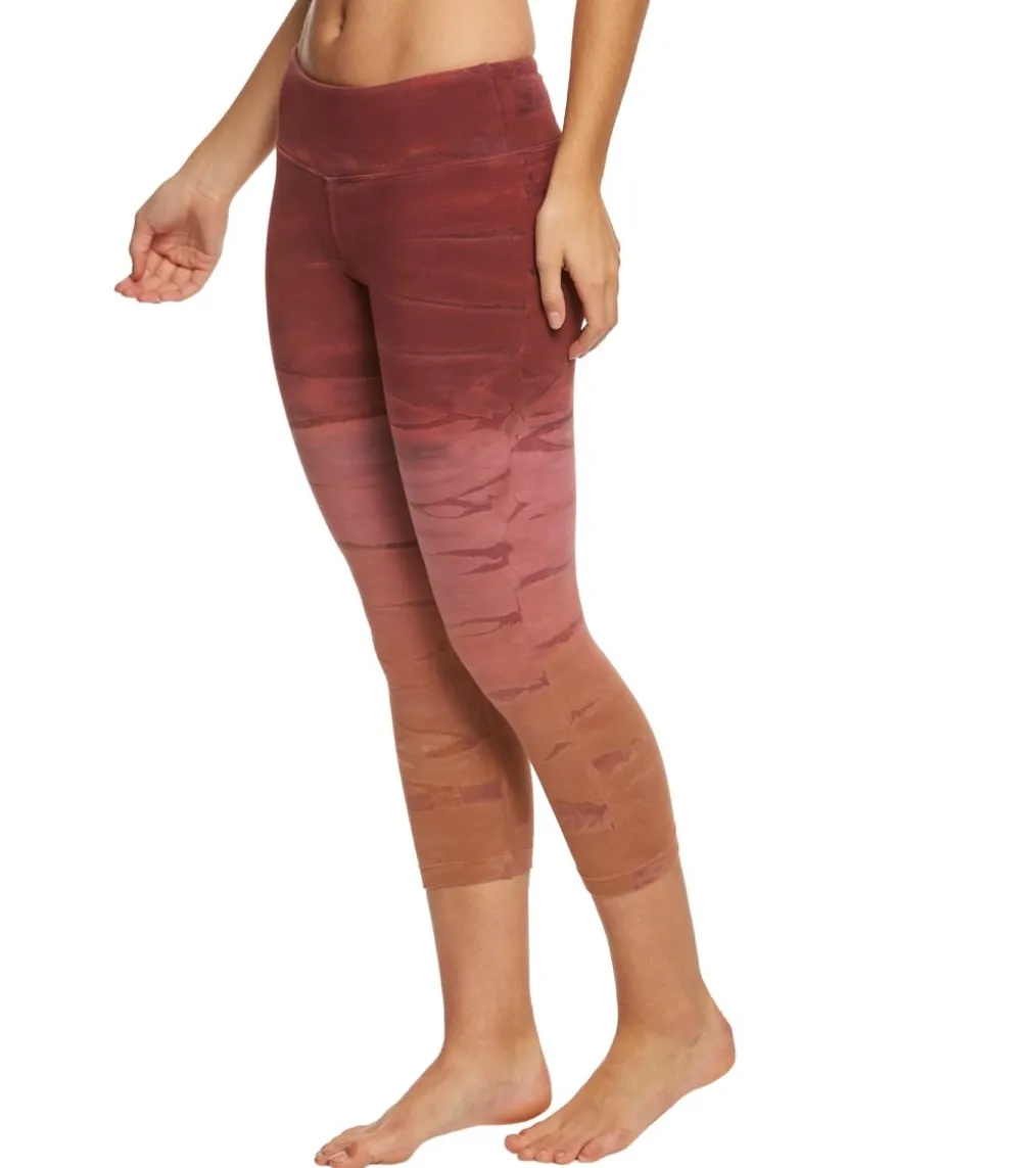 Hard Tail Flat Waisted Cotton Yoga Capris