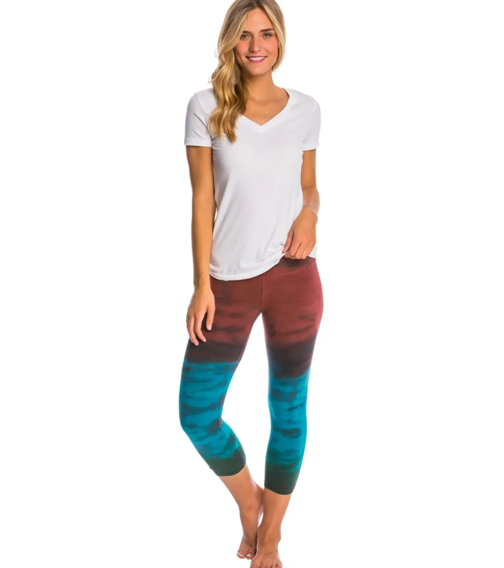 Hard Tail Flat Waisted Cotton Yoga Capris