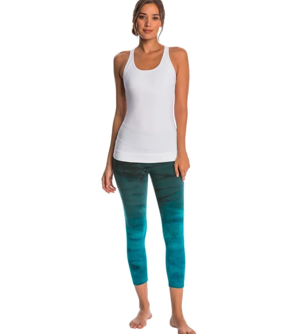 Hard Tail Flat Waisted Cotton Yoga Capris