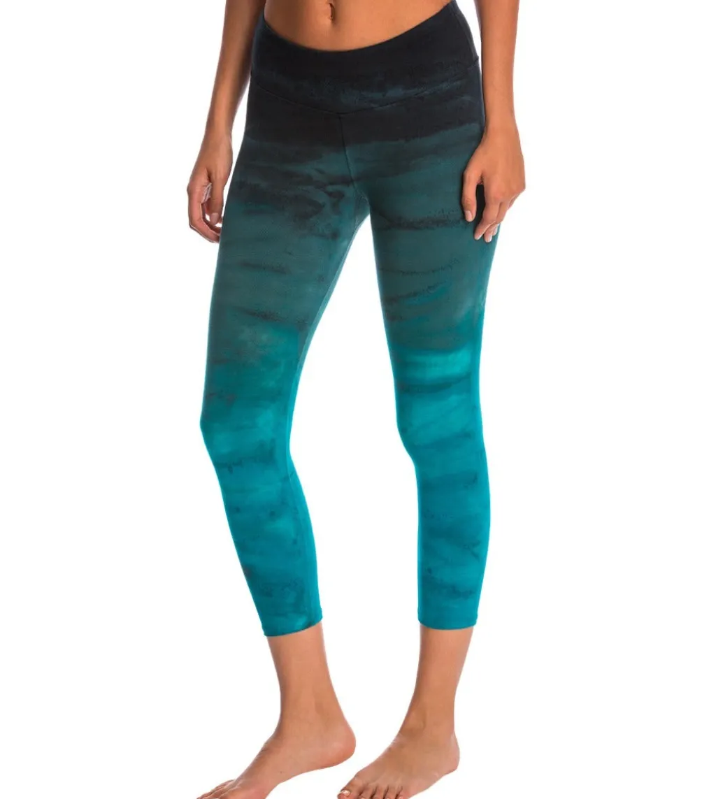 Hard Tail Flat Waisted Cotton Yoga Capris