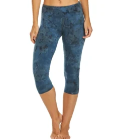 Hard Tail Flat Waisted Cotton Yoga Capris