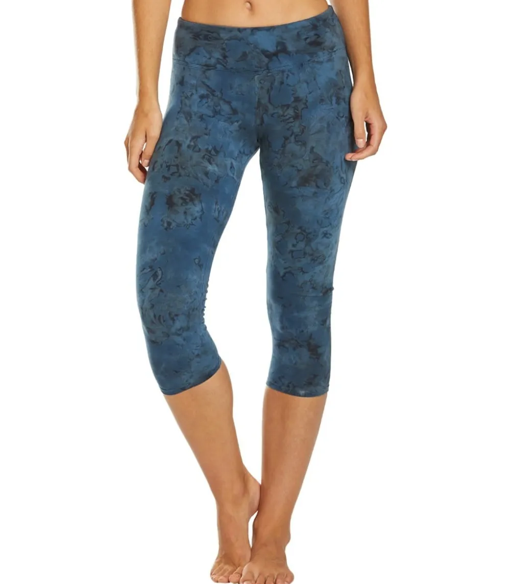 Hard Tail Flat Waisted Cotton Yoga Capris