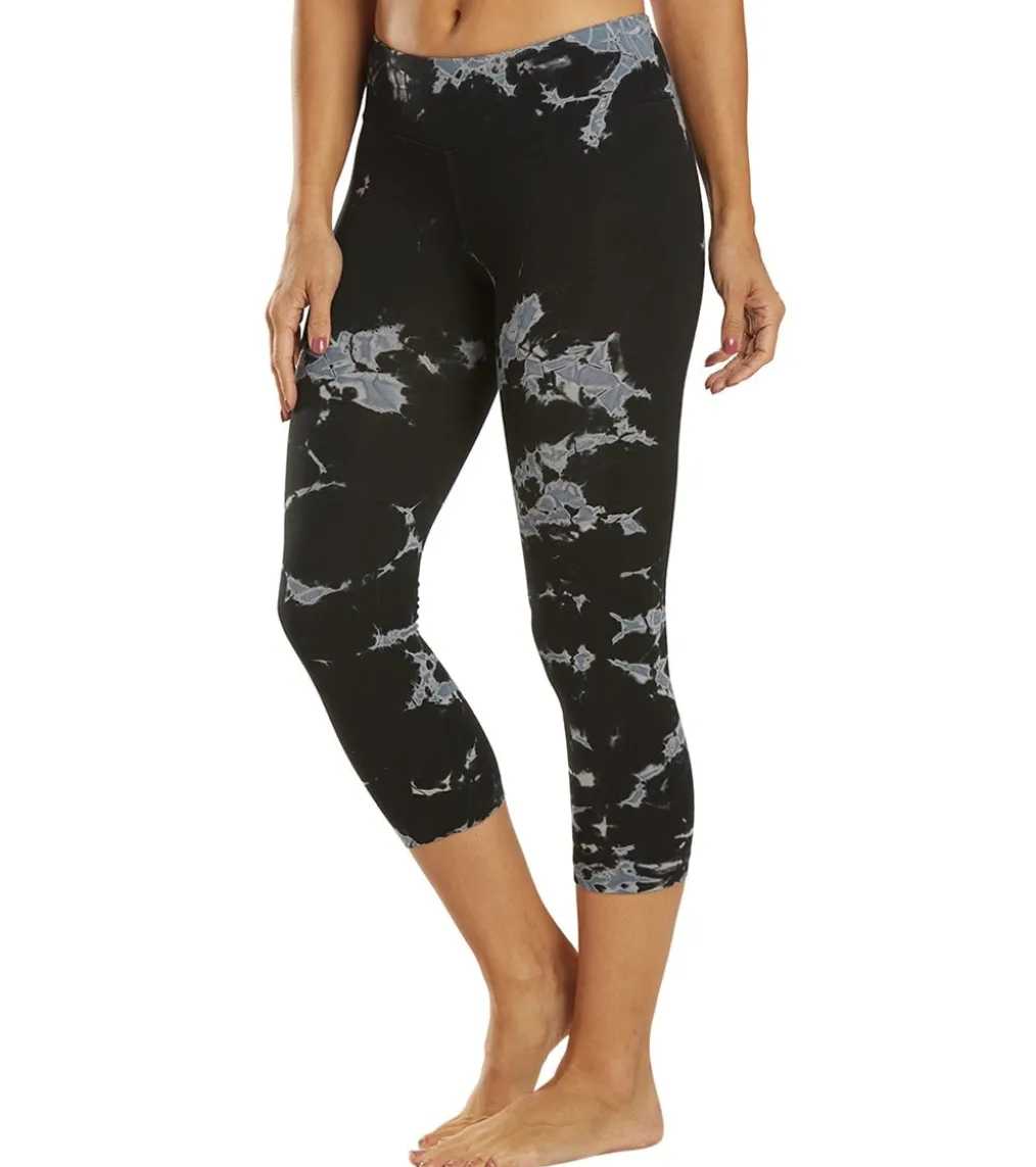 Hard Tail Flat Waisted Cotton Yoga Capris