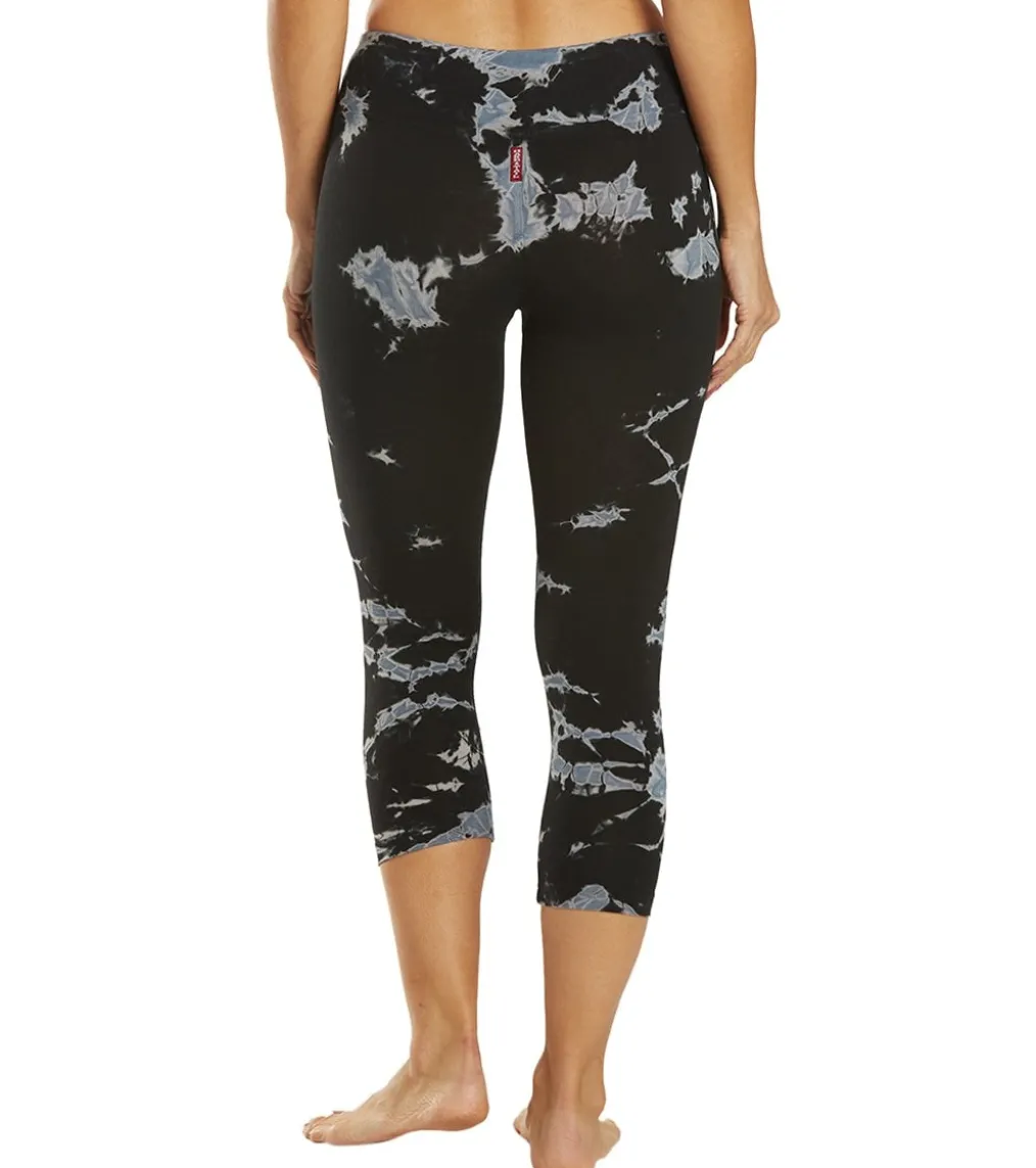 Hard Tail Flat Waisted Cotton Yoga Capris