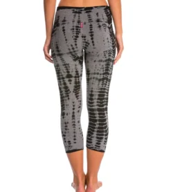 Hard Tail Flat Waisted Cotton Yoga Capris