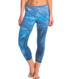Hard Tail Flat Waisted Cotton Yoga Capris