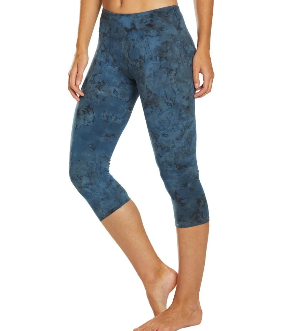Hard Tail Flat Waisted Cotton Yoga Capris