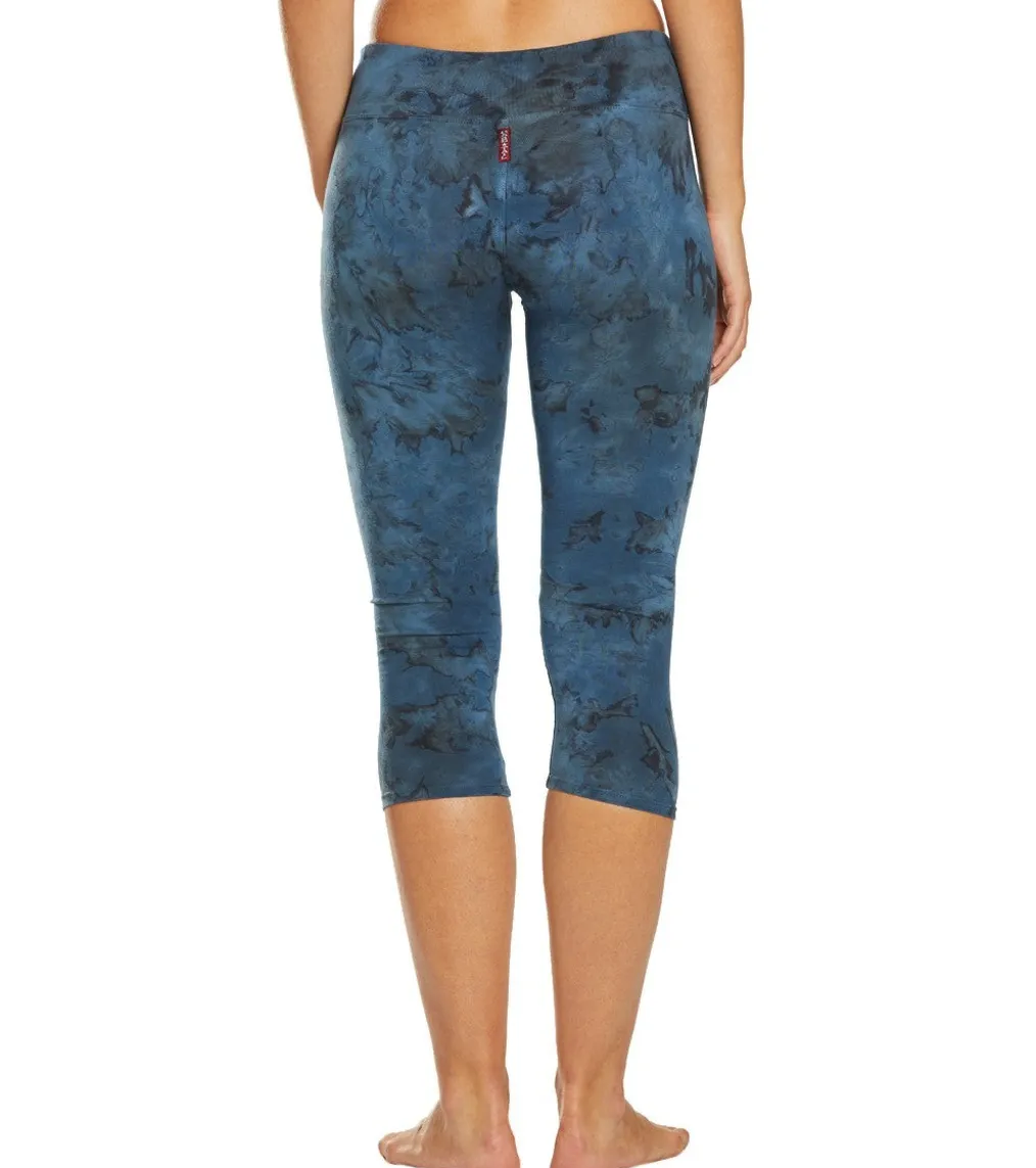 Hard Tail Flat Waisted Cotton Yoga Capris