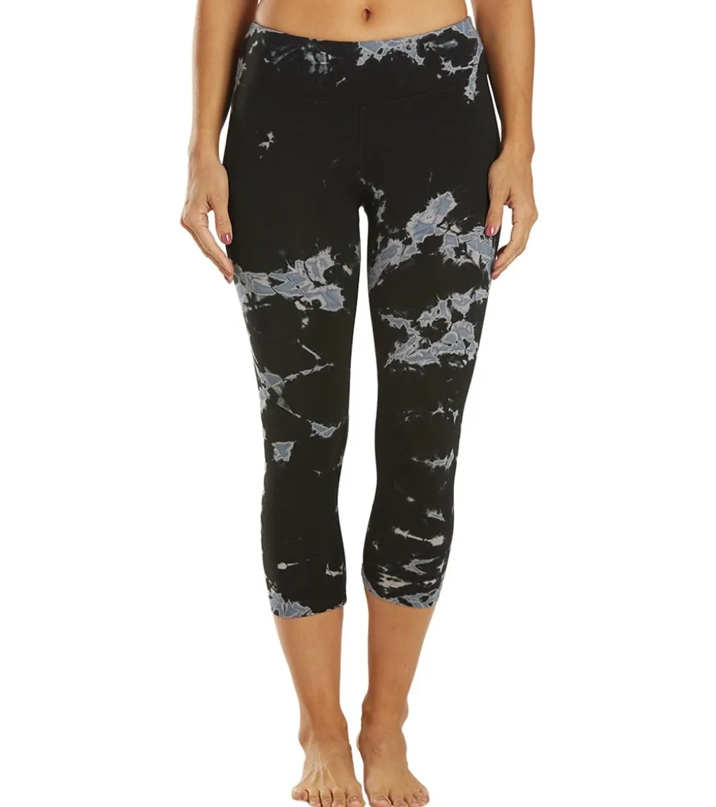Hard Tail Flat Waisted Cotton Yoga Capris