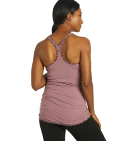 Hard Tail Hip Shirred Butterfly Tank