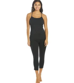 Hard Tail Racer Stripe Flat Waist Ankle Leggings