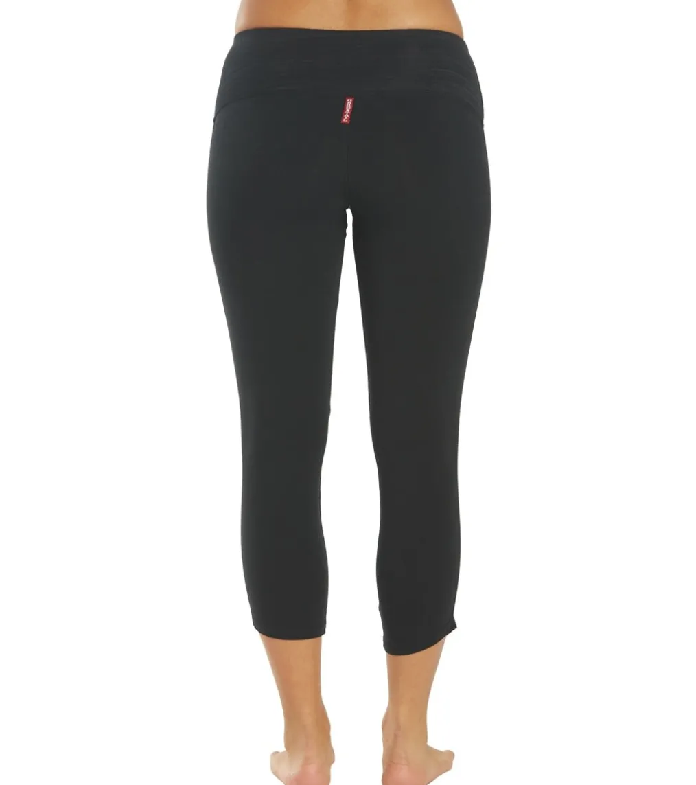 Hard Tail Racer Stripe Flat Waist Ankle Leggings