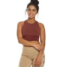 Hard Tail Wrap Back Yoga Crop Top