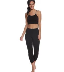 Hard Tail X Side Middy Yoga Sports Bra