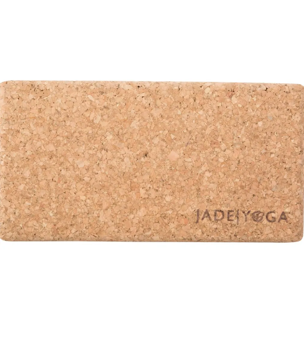 Jade Yoga Cork Yoga Block 3 Inch