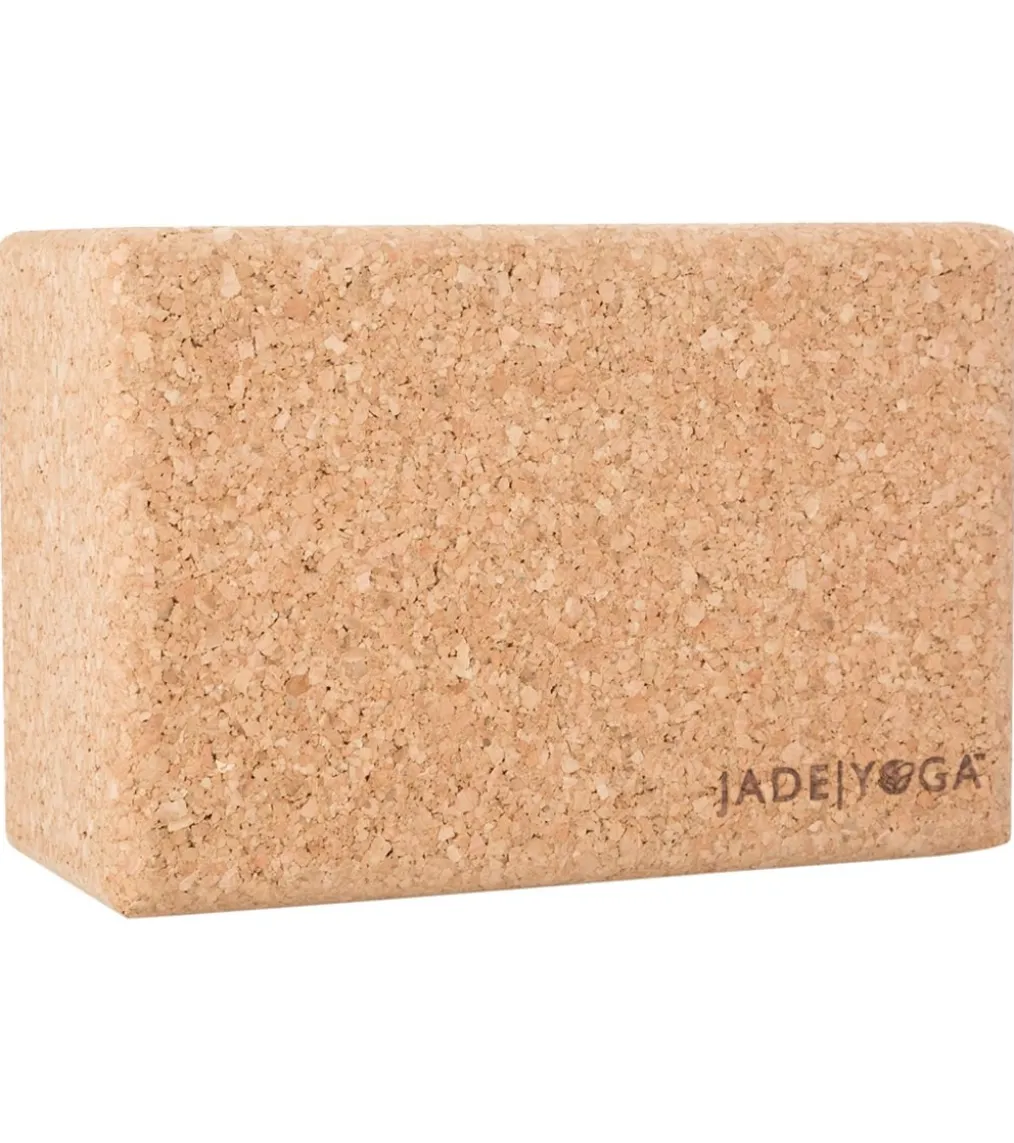 Jade Yoga Cork Yoga Block Standard 4 Inch