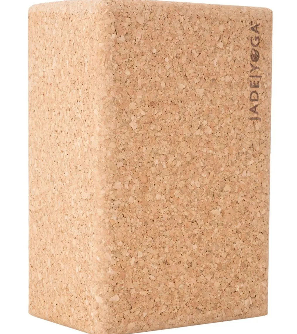 Jade Yoga Cork Yoga Block Standard 4 Inch