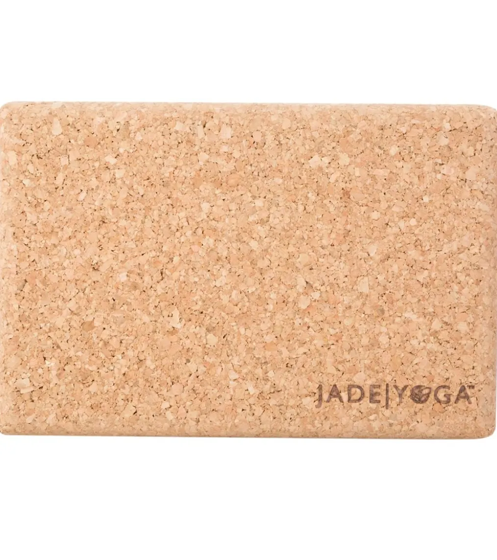 Jade Yoga Cork Yoga Block Standard 4 Inch