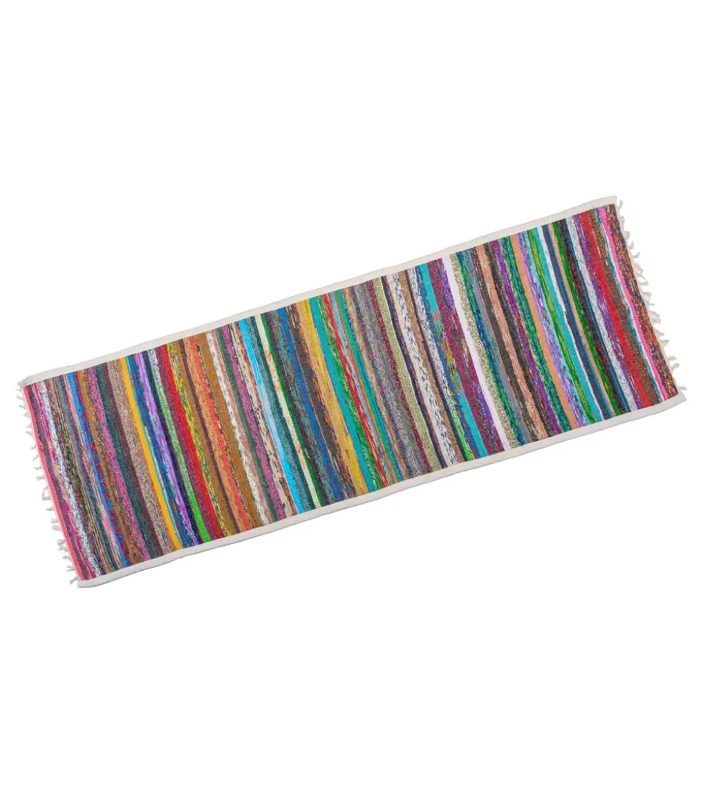 Jade Yoga Recycled Sari Yoga Rug