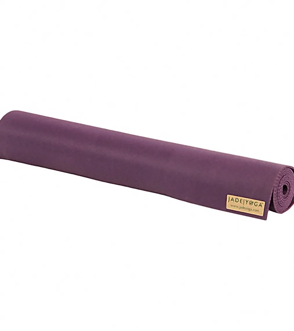 Jade Yoga Travel Long Natural Rubber Yoga Mat 74" 3mm