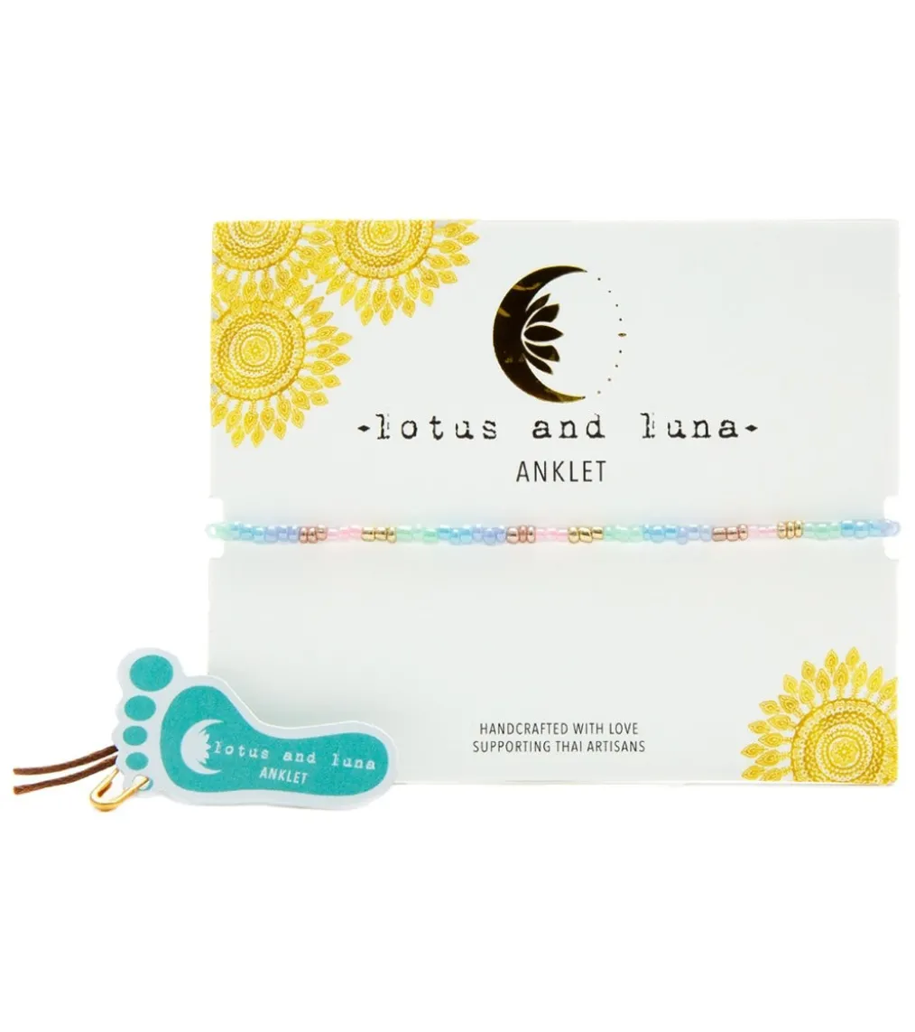 Lotus and Luna Anklet