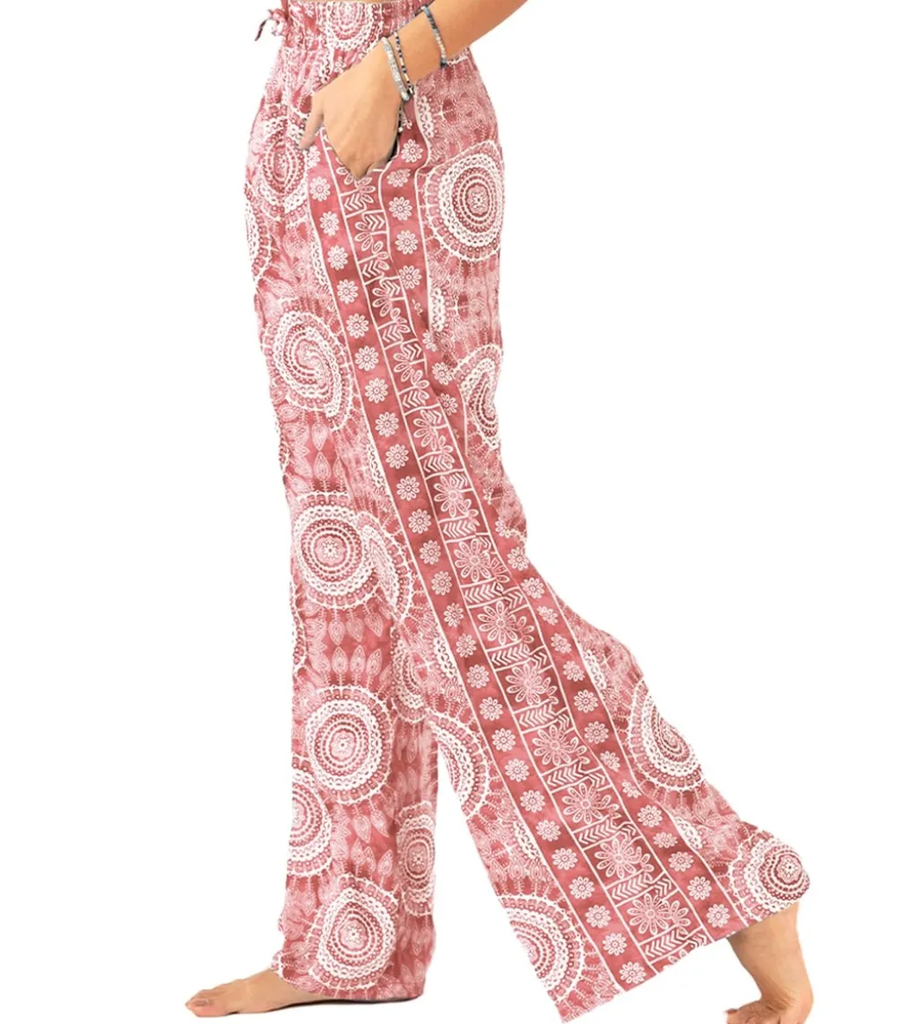 Lotus and Luna Baja Wide Leg Drawstring Pants