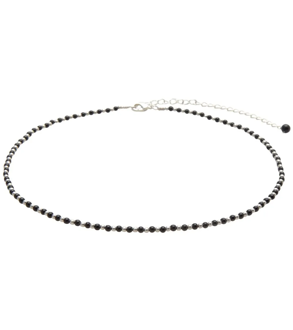 Lotus and Luna Balance Onyx 2mm Healing Necklace