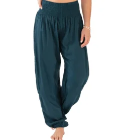 Lotus and Luna Deep Teal Harem Pants