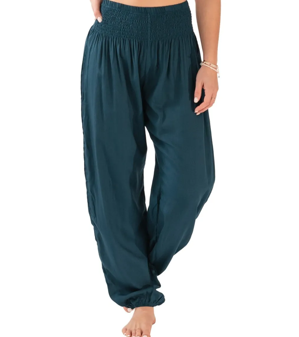 Lotus and Luna Deep Teal Harem Pants