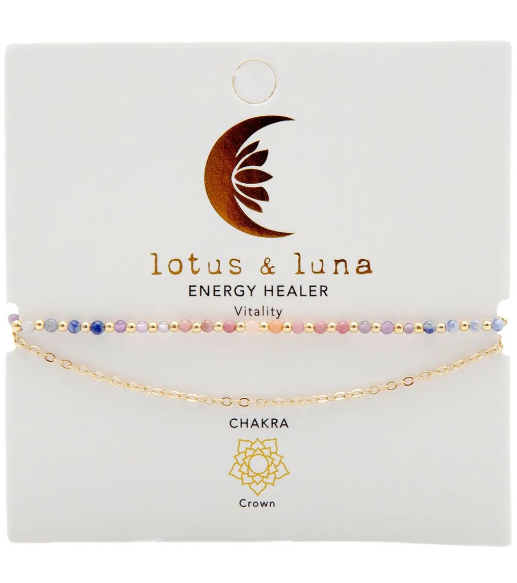 Lotus and Luna Energy Healer Amethyst Bracelet