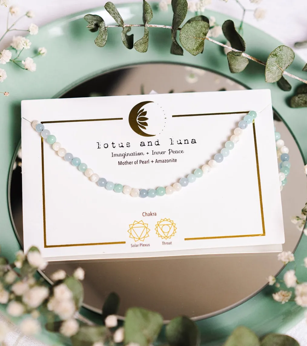 Lotus and Luna Imagination + Inner Peace Healing Necklaces