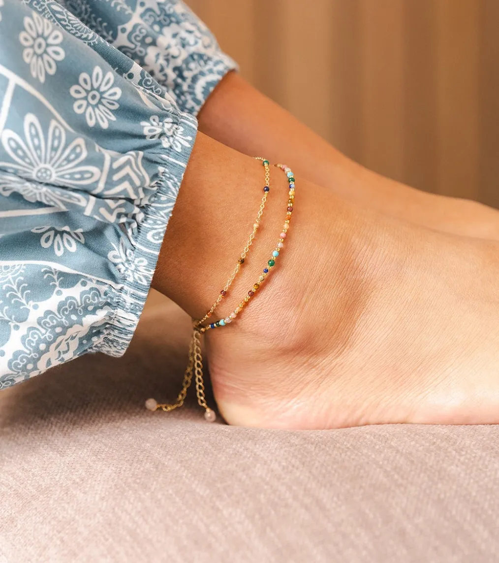 Lotus and Luna Master Healer Gold Anklet