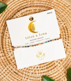 Lotus and Luna Master Healer Gold Anklet