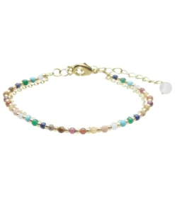 Lotus and Luna Master Healer Gold Healing Layered Bracelet