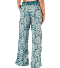 Lotus and Luna Palmetto Point Wide Leg Drawstring Pants