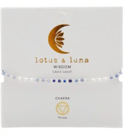 Lotus and Luna Wisdom Healing Anklet